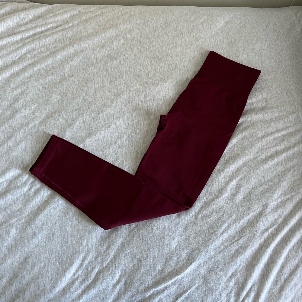 burgundy tala seamless leggings